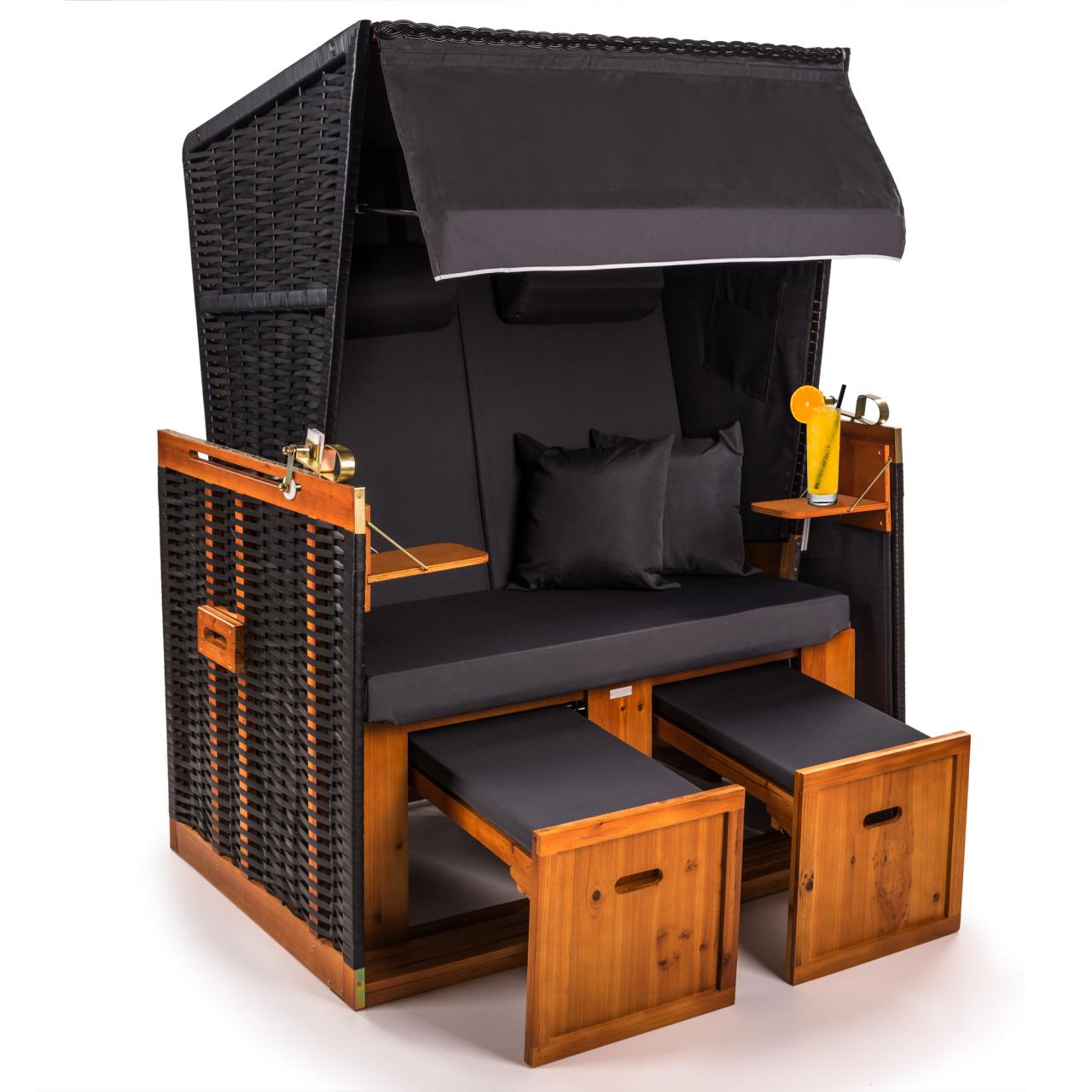 Strandkorb XXL PREMIUM Nordsee Volllieger Gartenmöbel Gartenliege